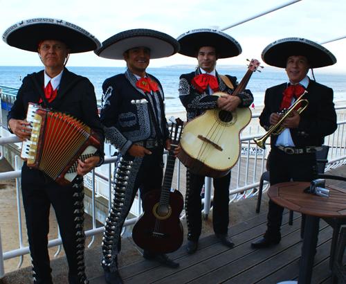 Mariachi el Mexicano Band playing by the sea