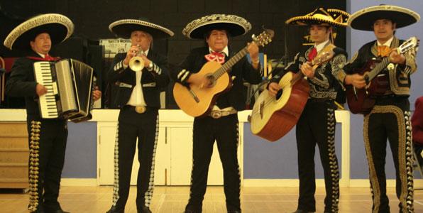 Mariachi el Mexicano Band playing in a hall