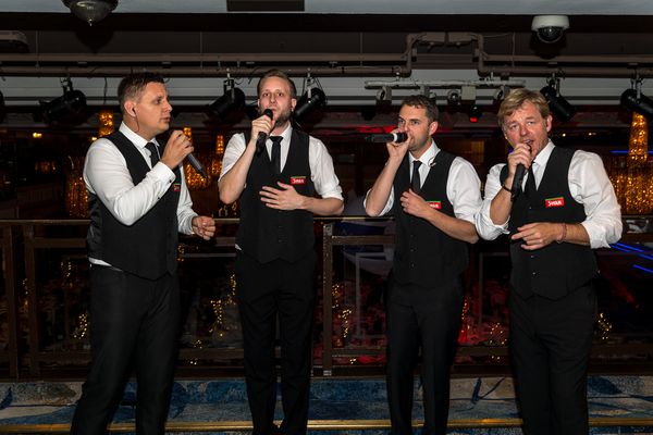 Acafellas Norwich performing at a Corporate gig