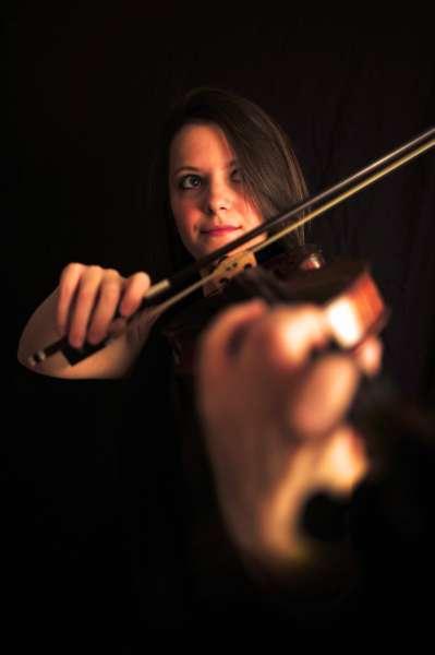 Close Up Of Jessica Diggins Playing Violin 