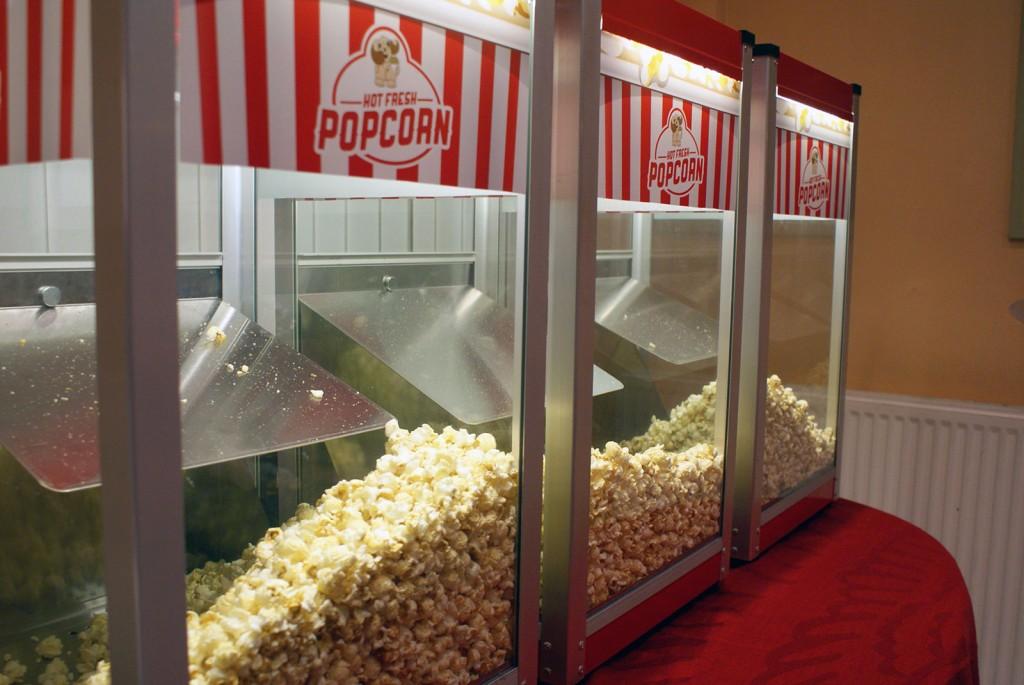 Wide Shot Of The Popcorn Machines