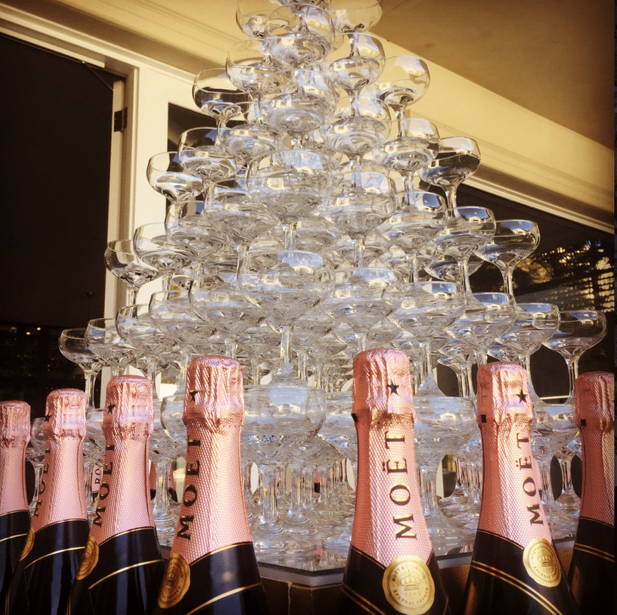 Moet Champagne Tower Hire