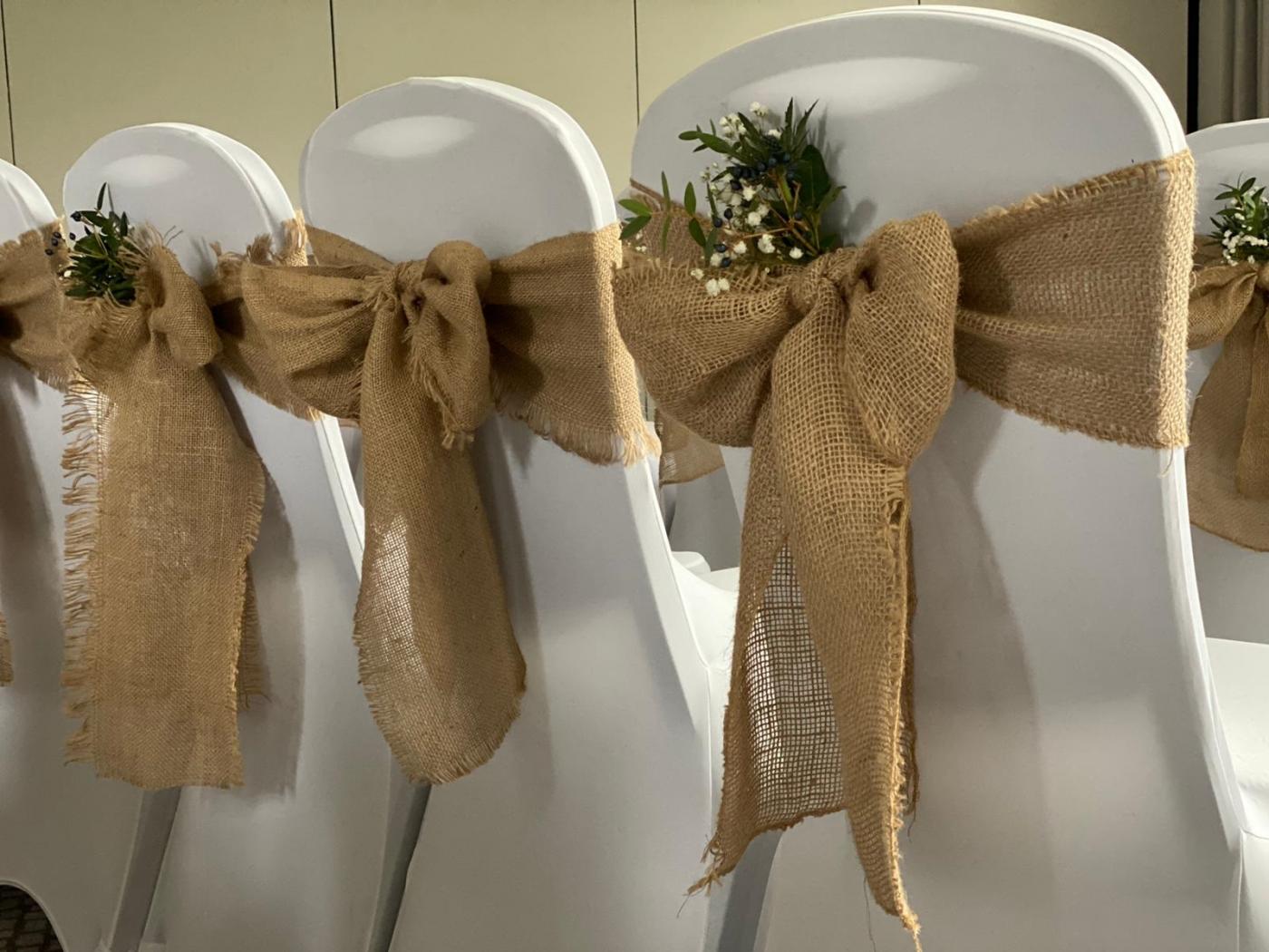 hessian Sashes for hire in Norwich