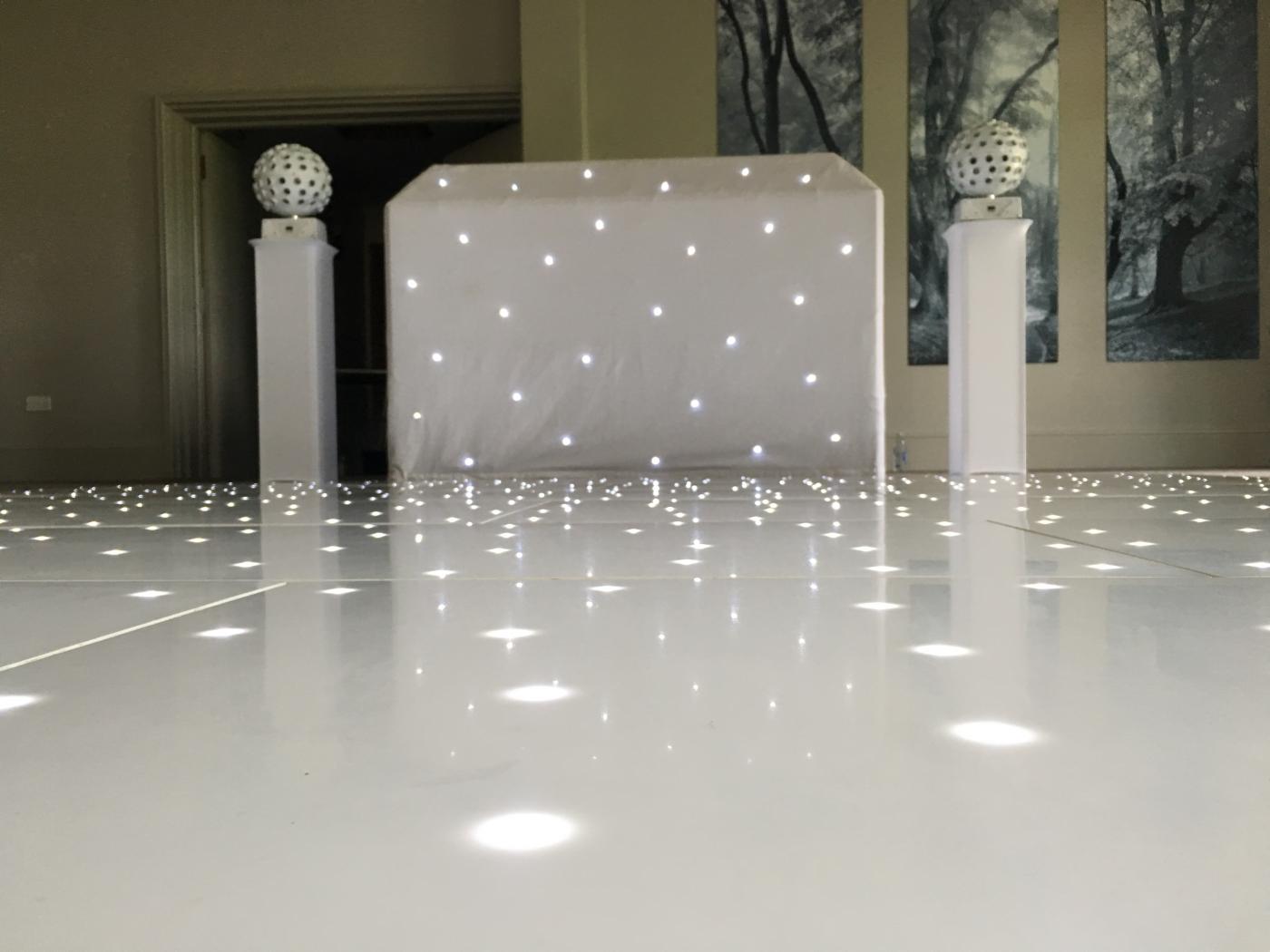 Premium Disco & Gloss White  LED Dance Floor