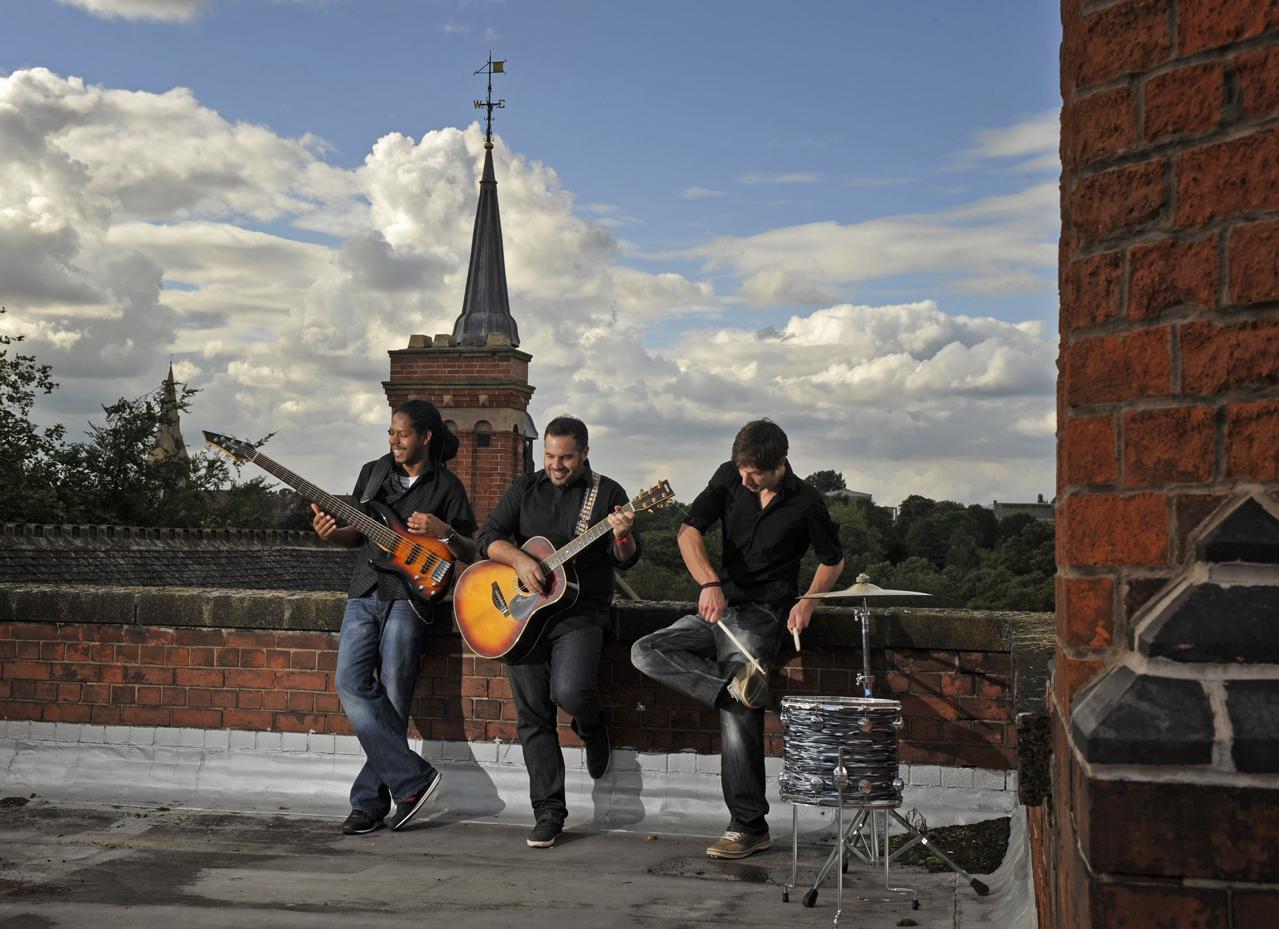 One Step Band on a roof top