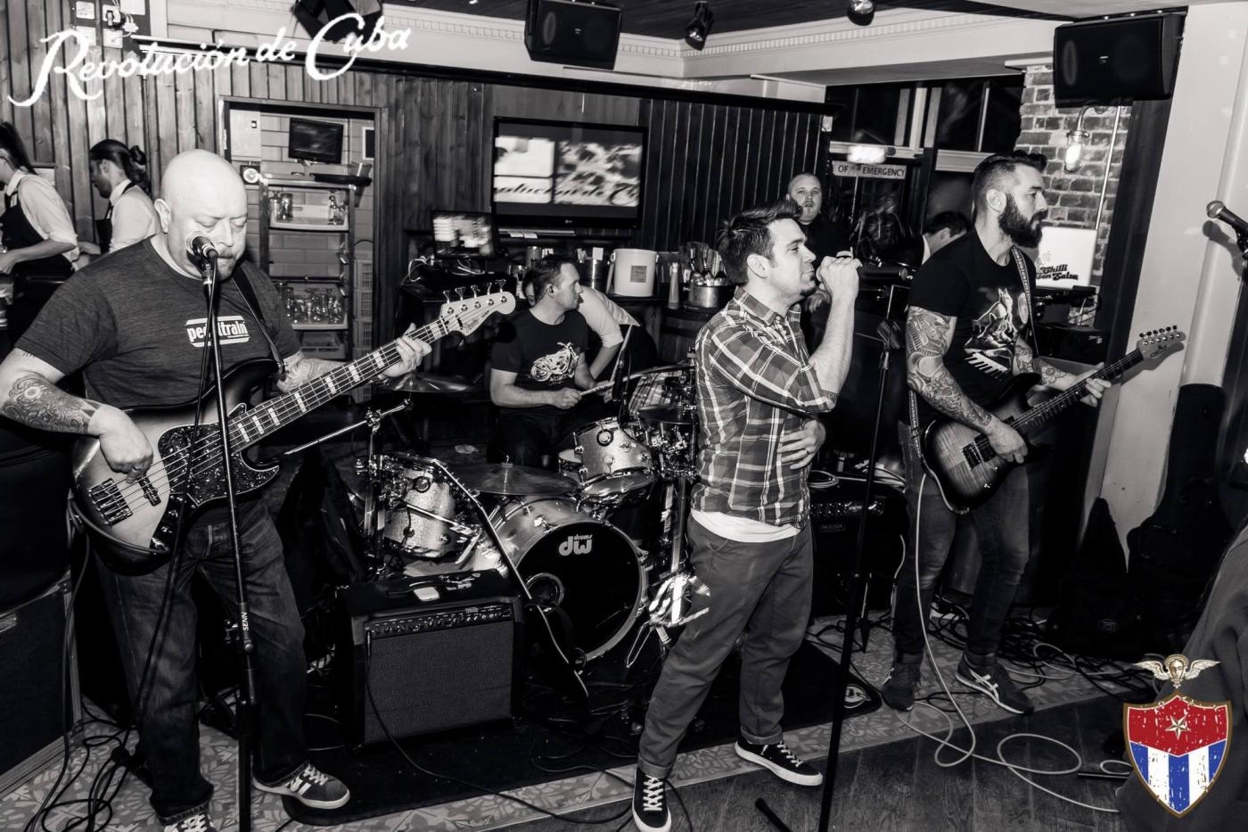 Agent Orange band performing in a pub