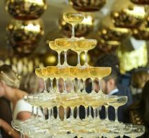 Great Gatsby Champagne tower 