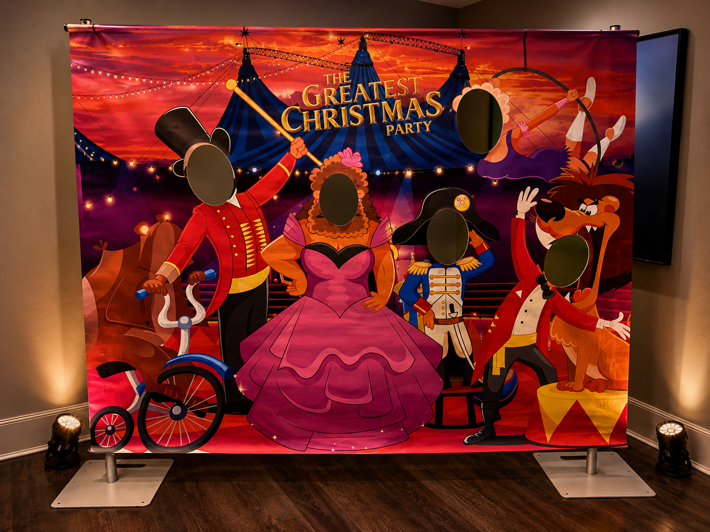 Circus Face Cut Out Banner