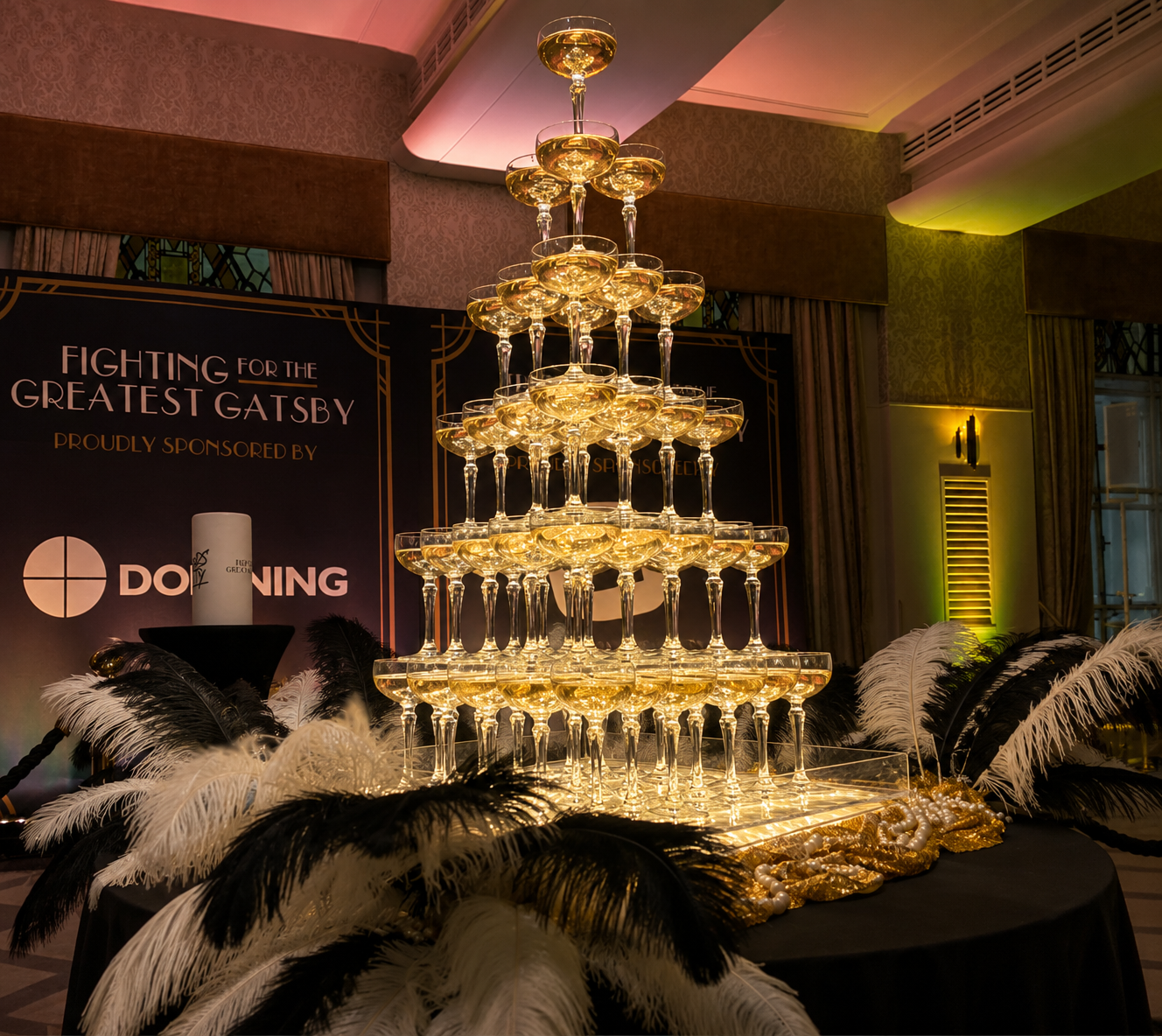 Great Gatsby Champagne Tower