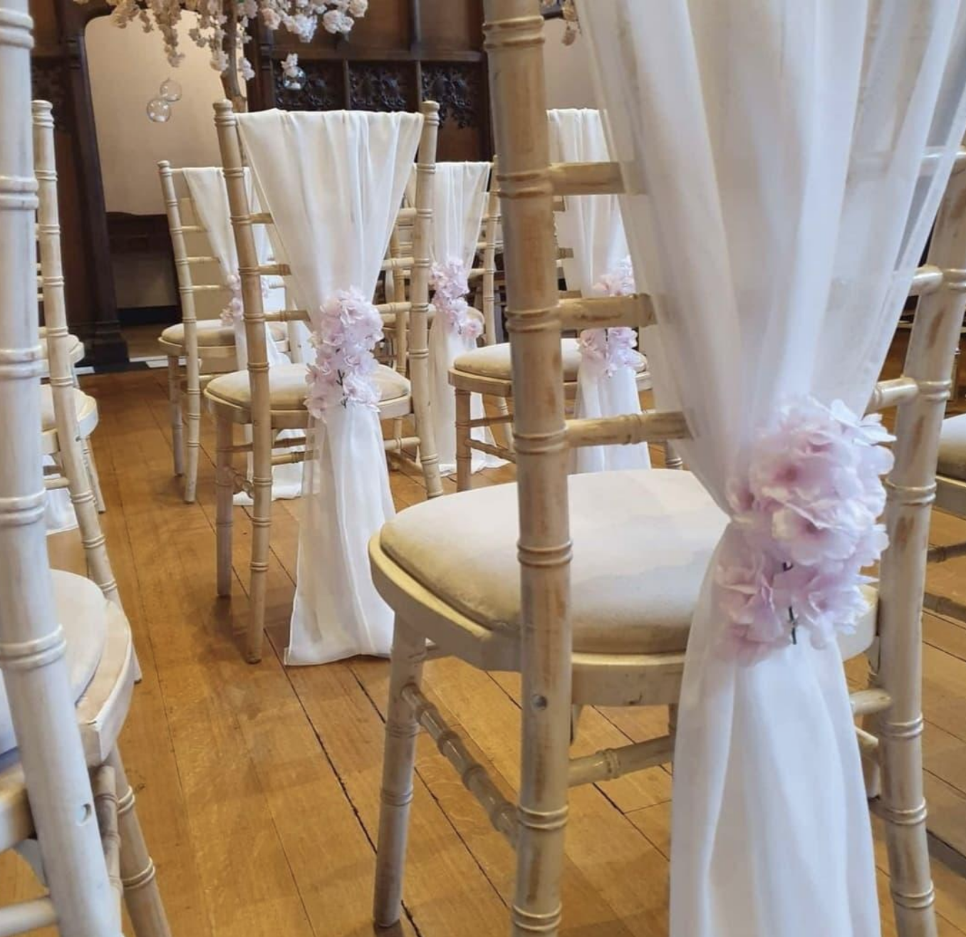 Chiffon Chair Drapes